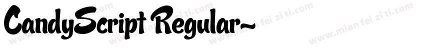 CandyScript Regular字体转换
